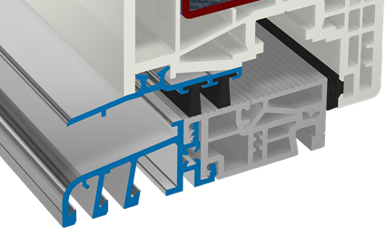 PVC durų slenksčio schema